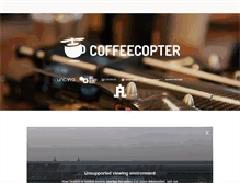 Tablet Screenshot of coffeecopter.com